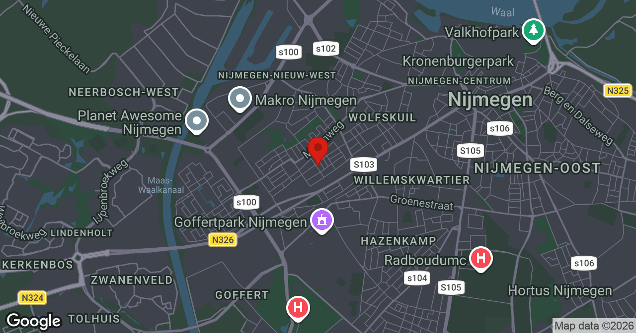 Kaart van de meldlocatie