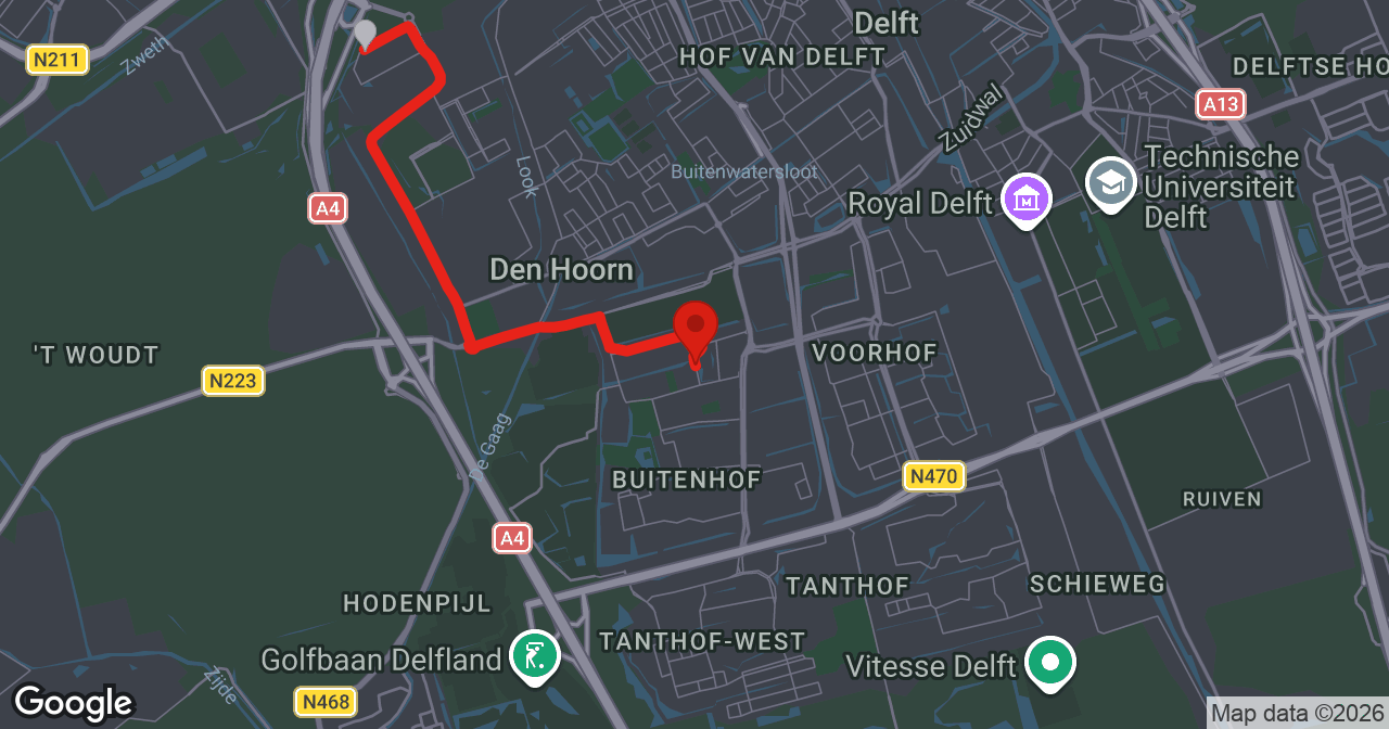 Kaart van de meldlocatie