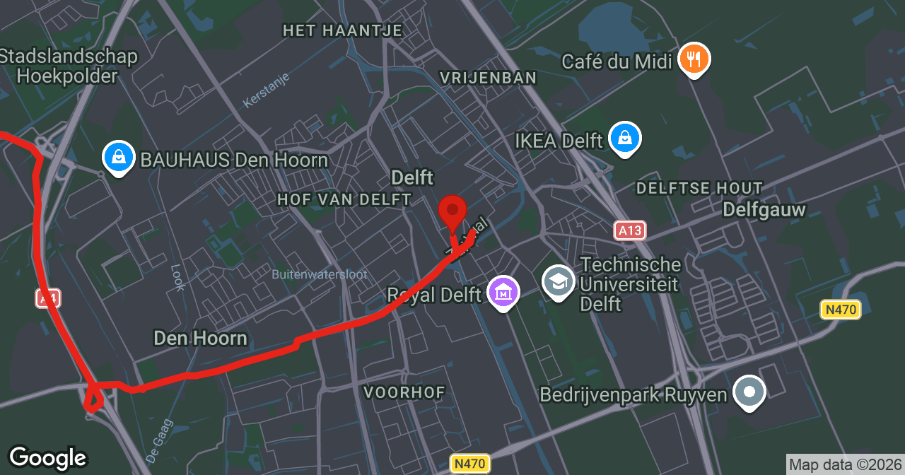 Kaart van de meldlocatie