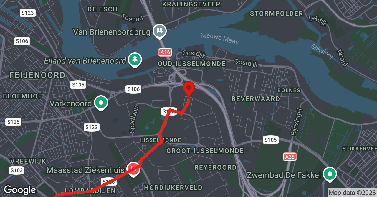 Kaart van de meldlocatie