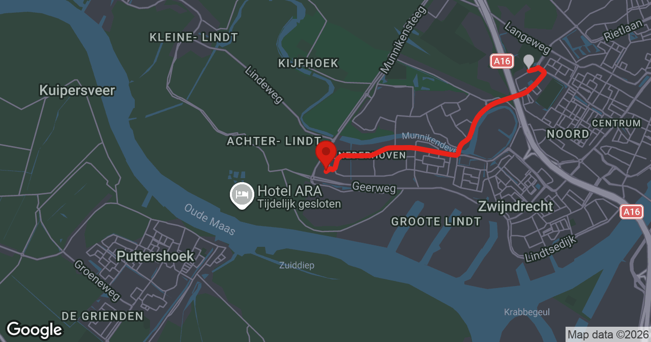 Kaart van de meldlocatie