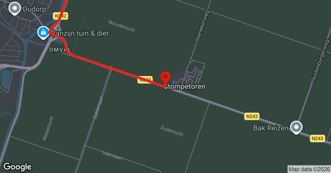 Kaart van de meldlocatie