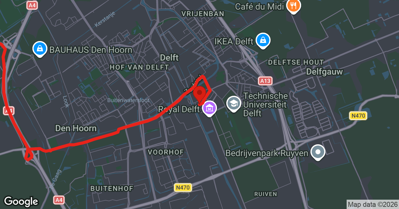 Kaart van de meldlocatie