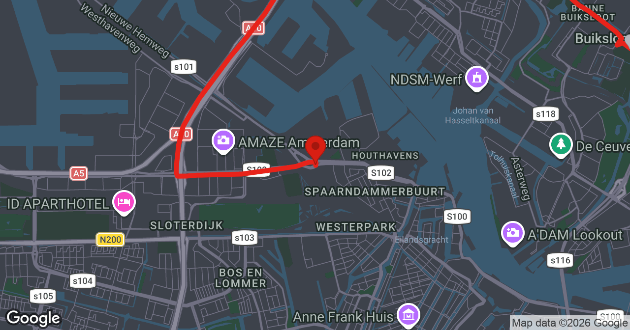 Kaart van de meldlocatie