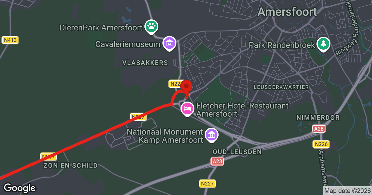Kaart van de meldlocatie