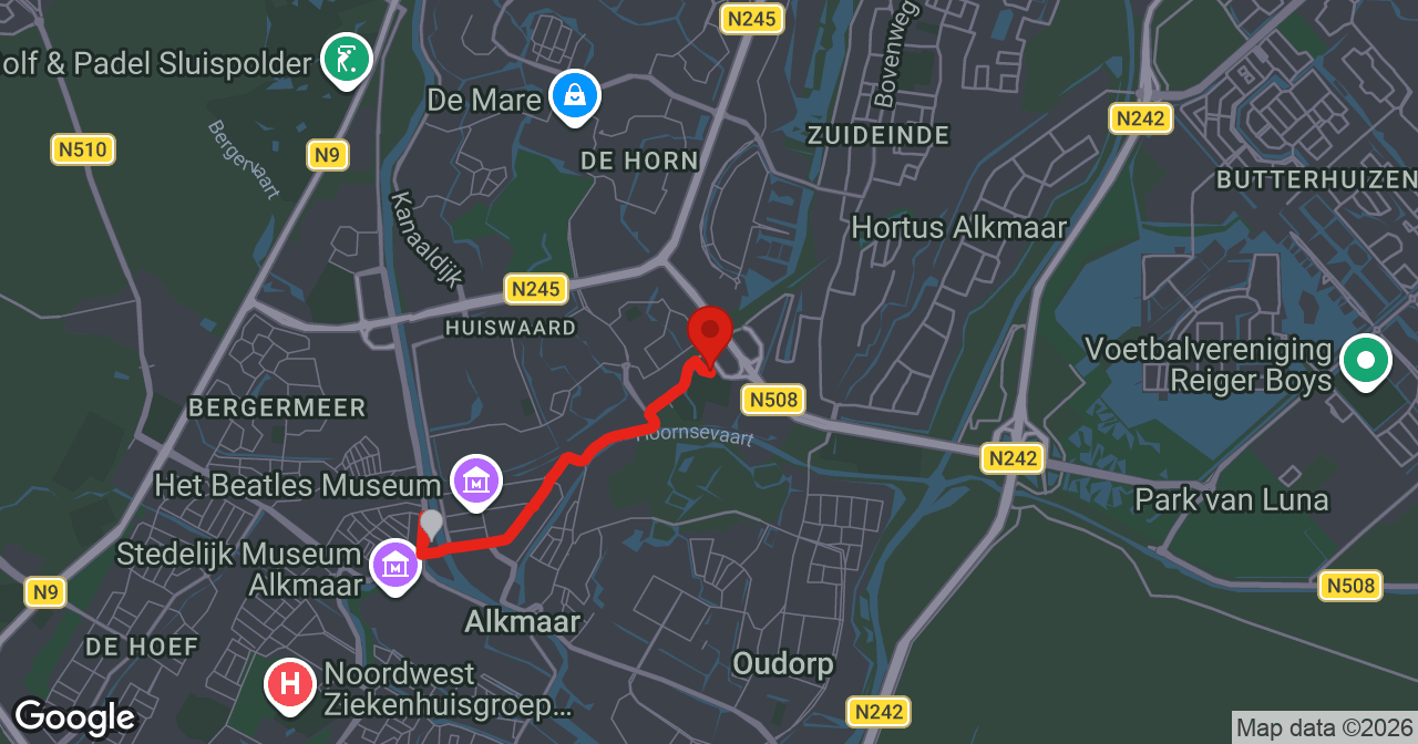 Kaart van de meldlocatie
