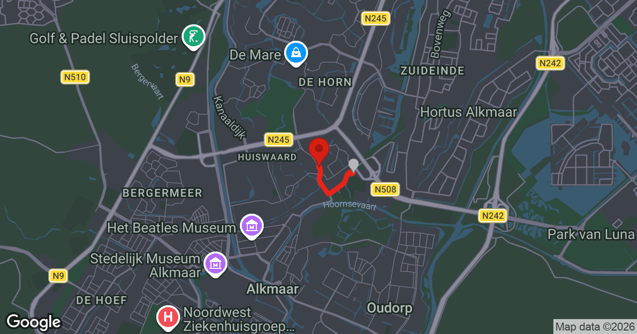 Kaart van de meldlocatie