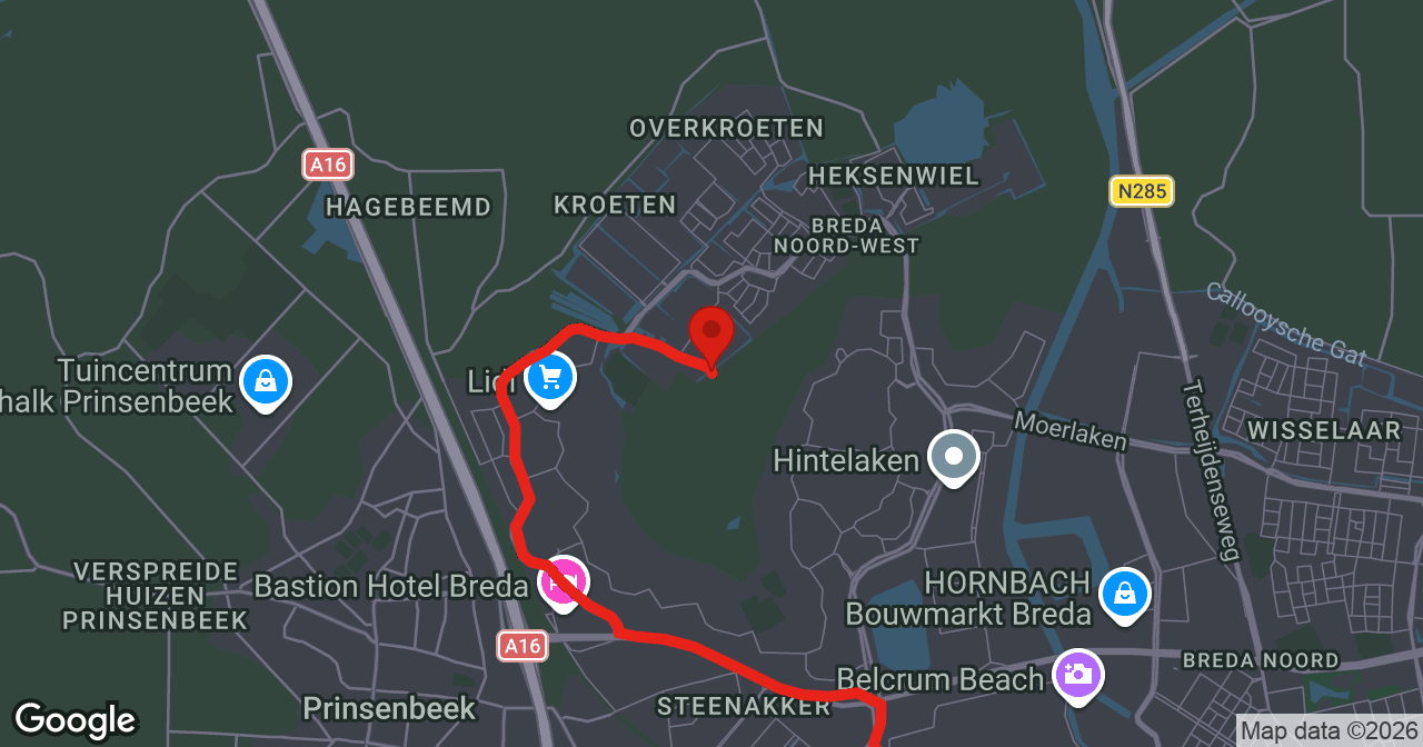 Kaart van de meldlocatie