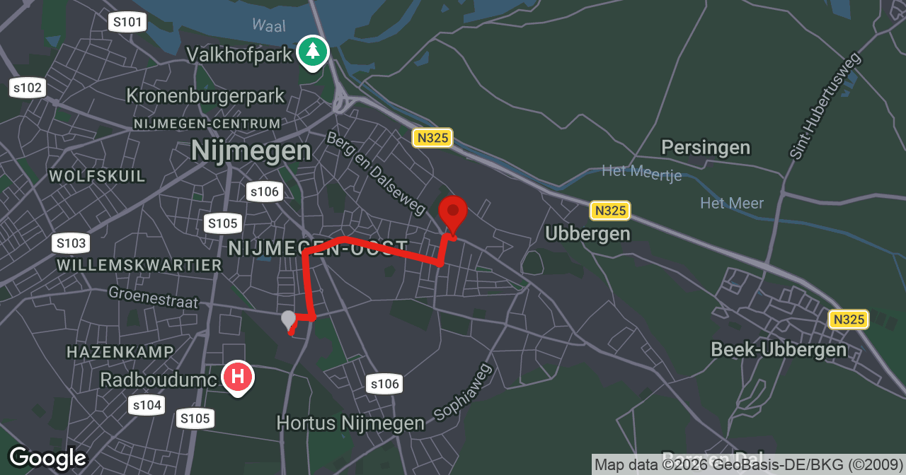 Kaart van de meldlocatie