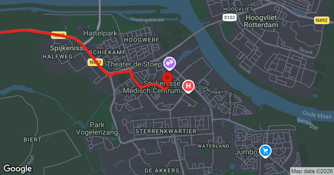 Kaart van de meldlocatie