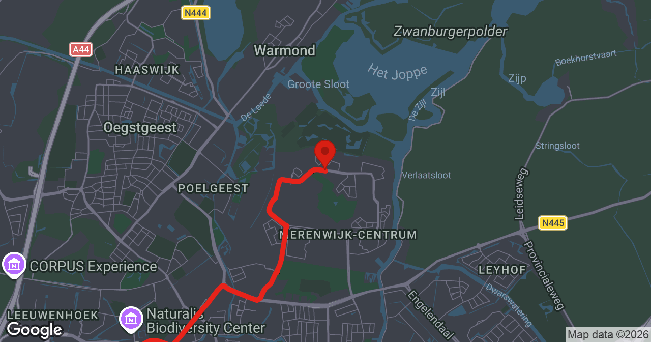 Kaart van de meldlocatie