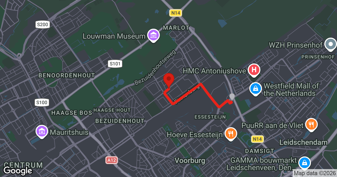 Kaart van de meldlocatie