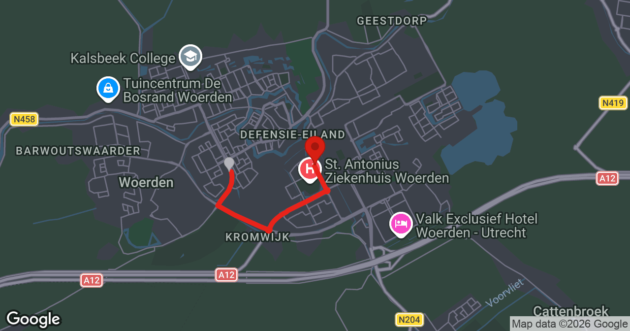 Kaart van de meldlocatie