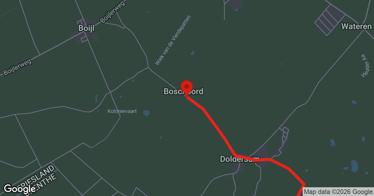 Kaart van de meldlocatie