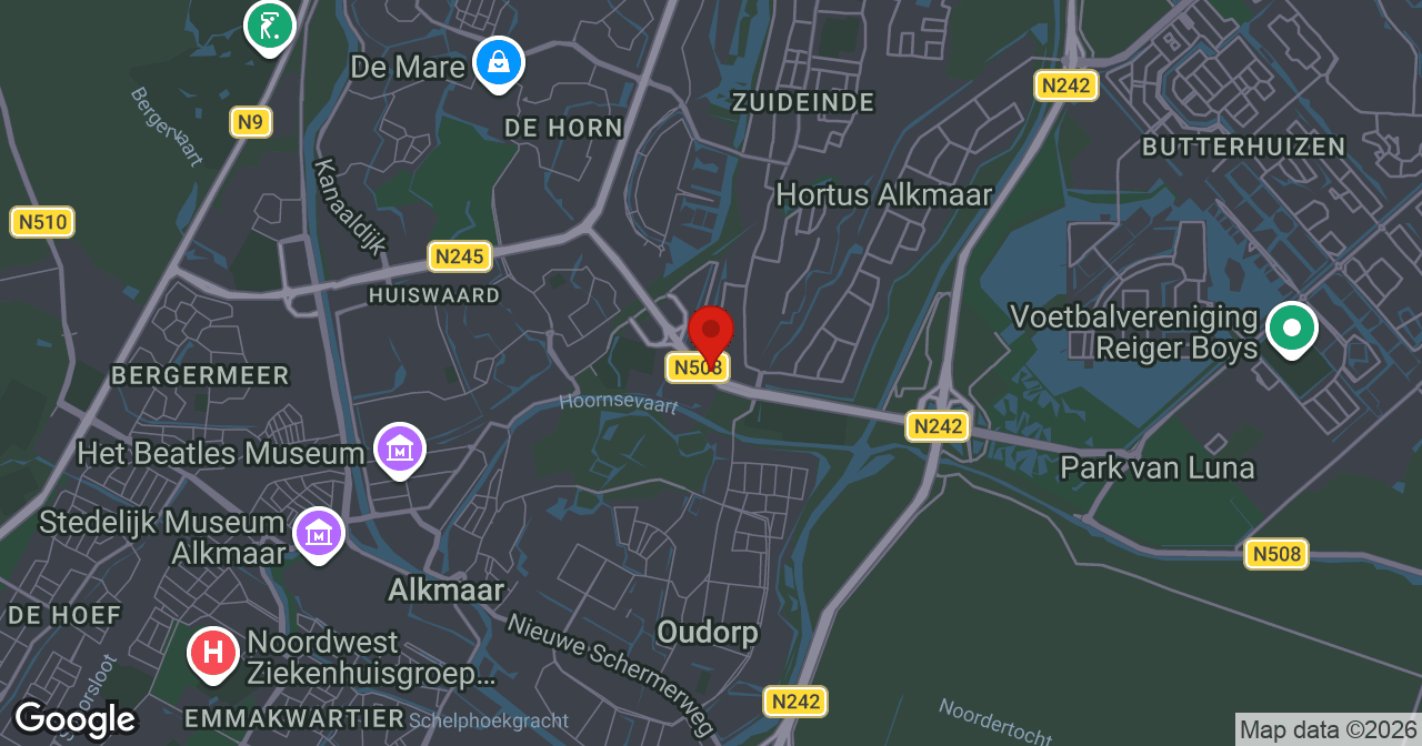 Kaart van de meldlocatie