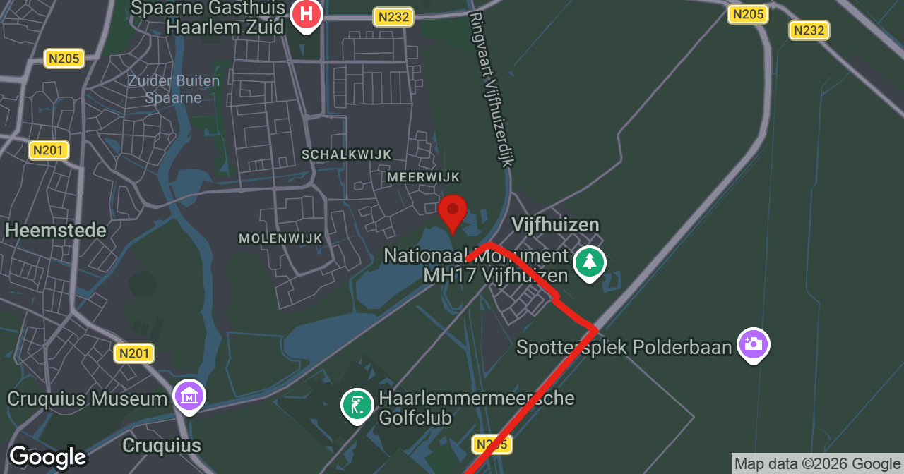 Kaart van de meldlocatie