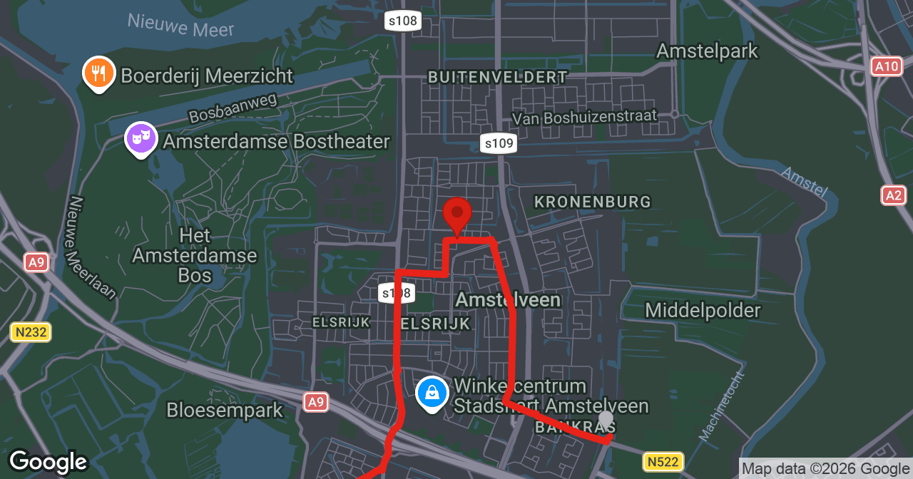 Kaart van de meldlocatie