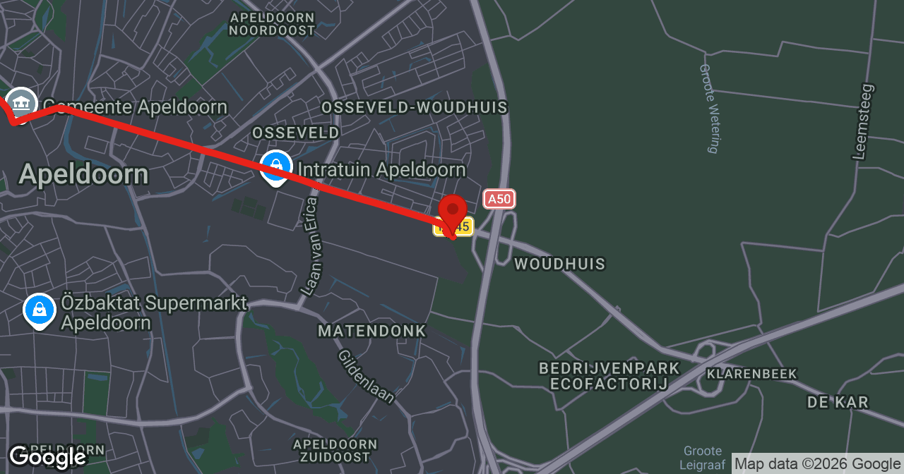 Kaart van de meldlocatie