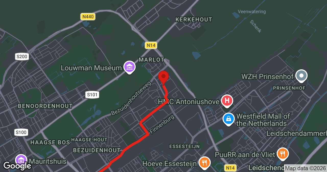 Kaart van de meldlocatie