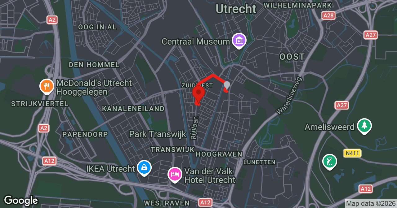 Kaart van de meldlocatie