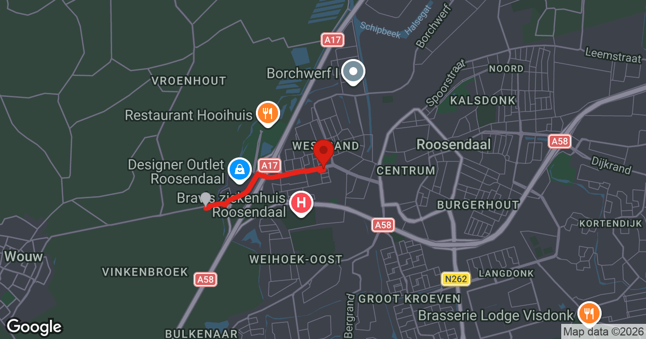 Kaart van de meldlocatie