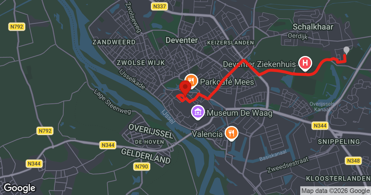 Kaart van de meldlocatie