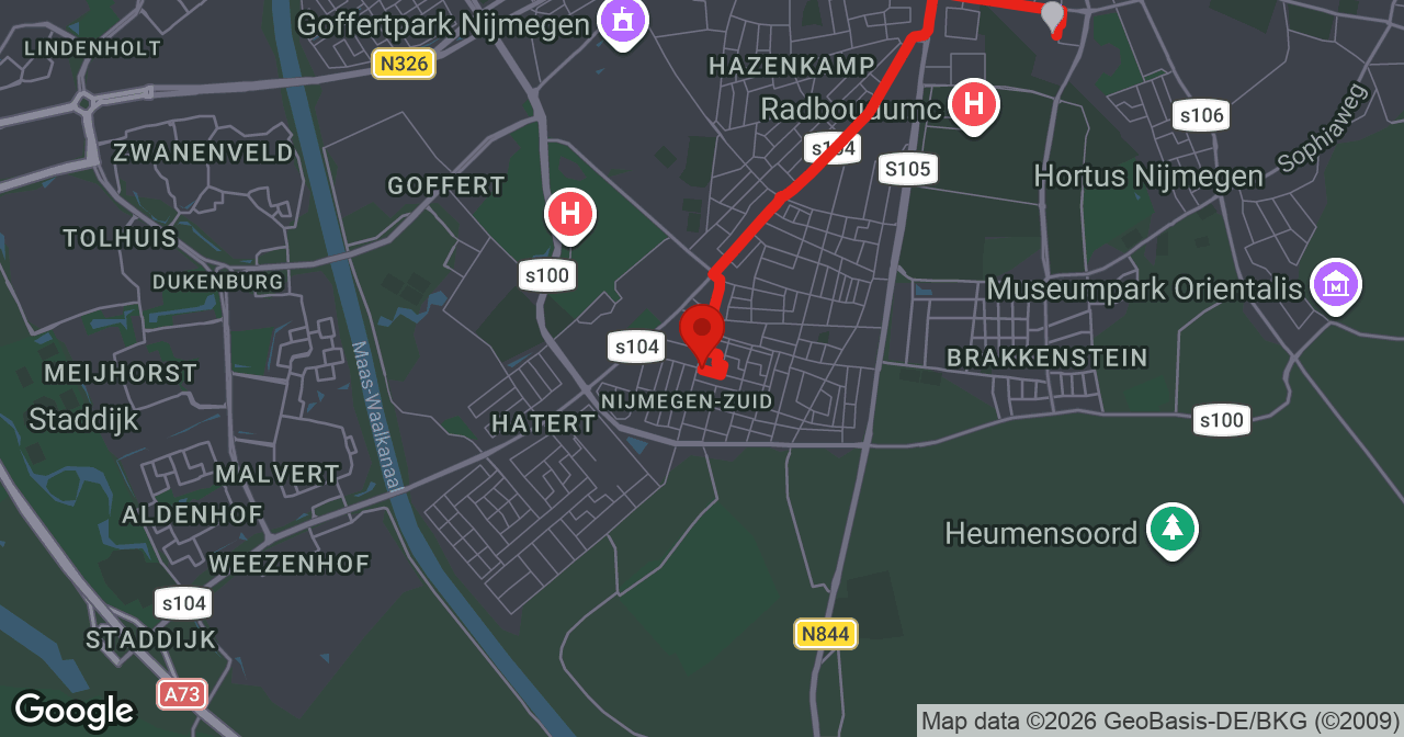 Kaart van de meldlocatie