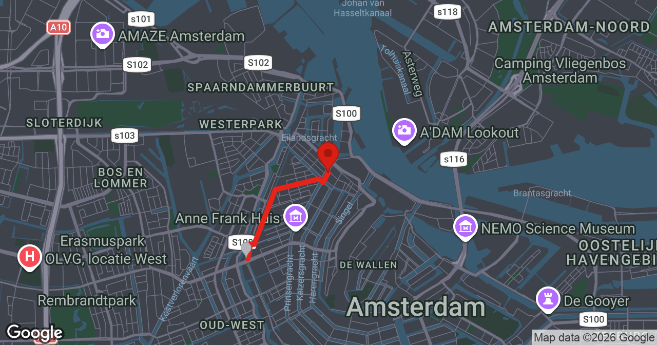 Kaart van de meldlocatie