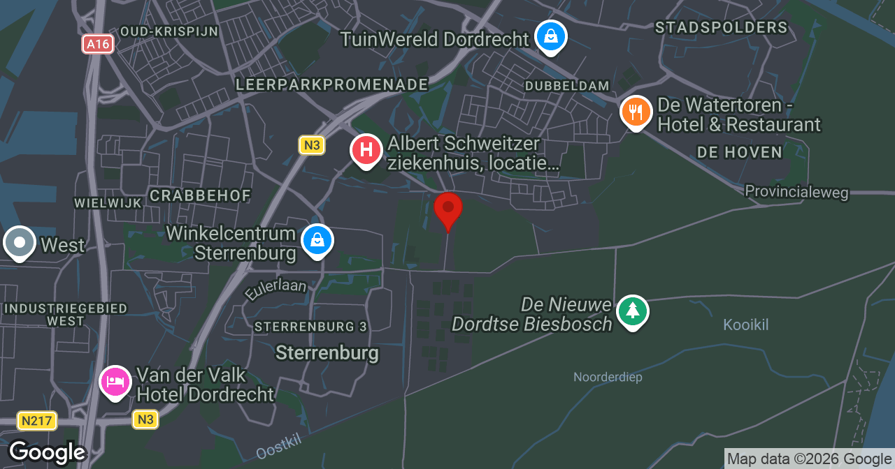 Kaart van de meldlocatie