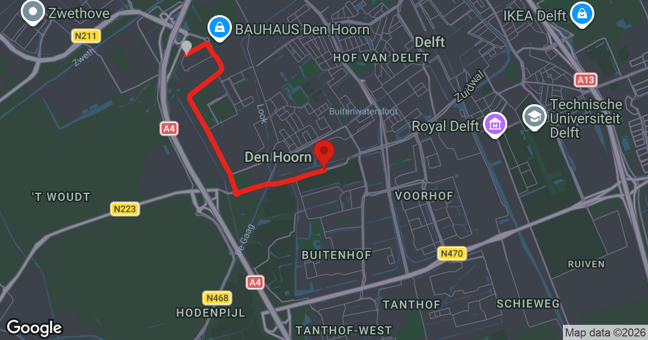 Kaart van de meldlocatie