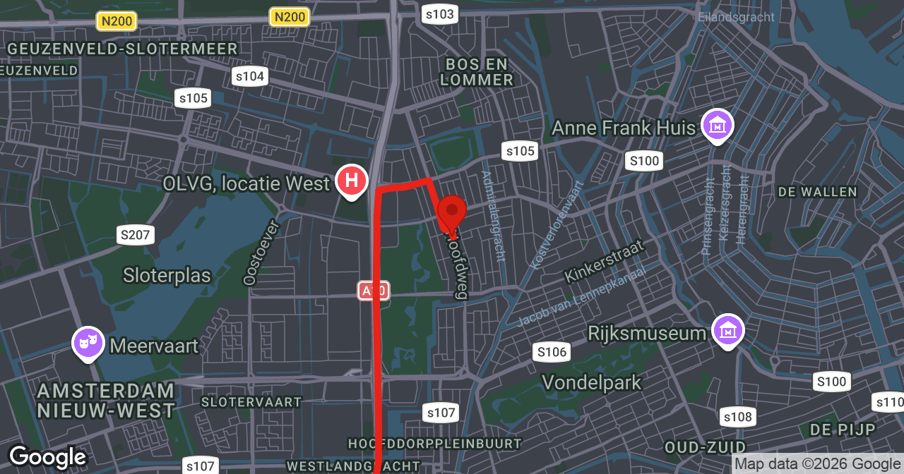 Kaart van de meldlocatie