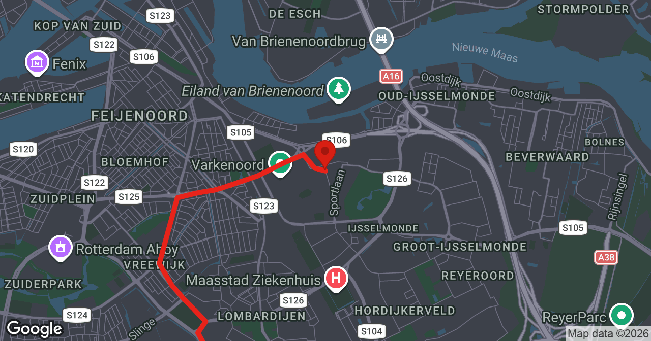 Kaart van de meldlocatie