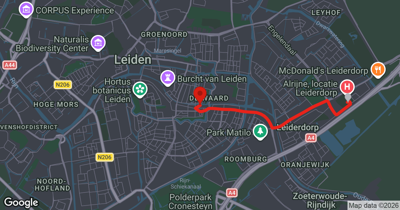 Kaart van de meldlocatie