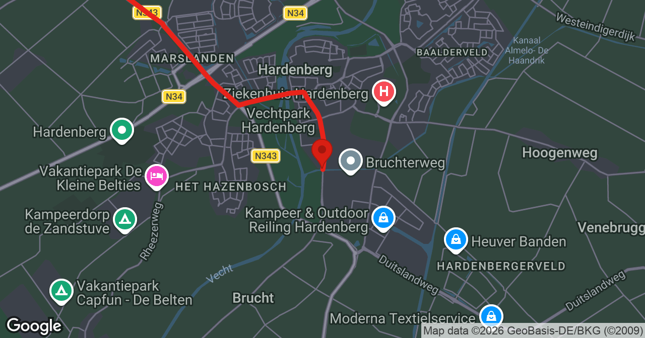 Kaart van de meldlocatie