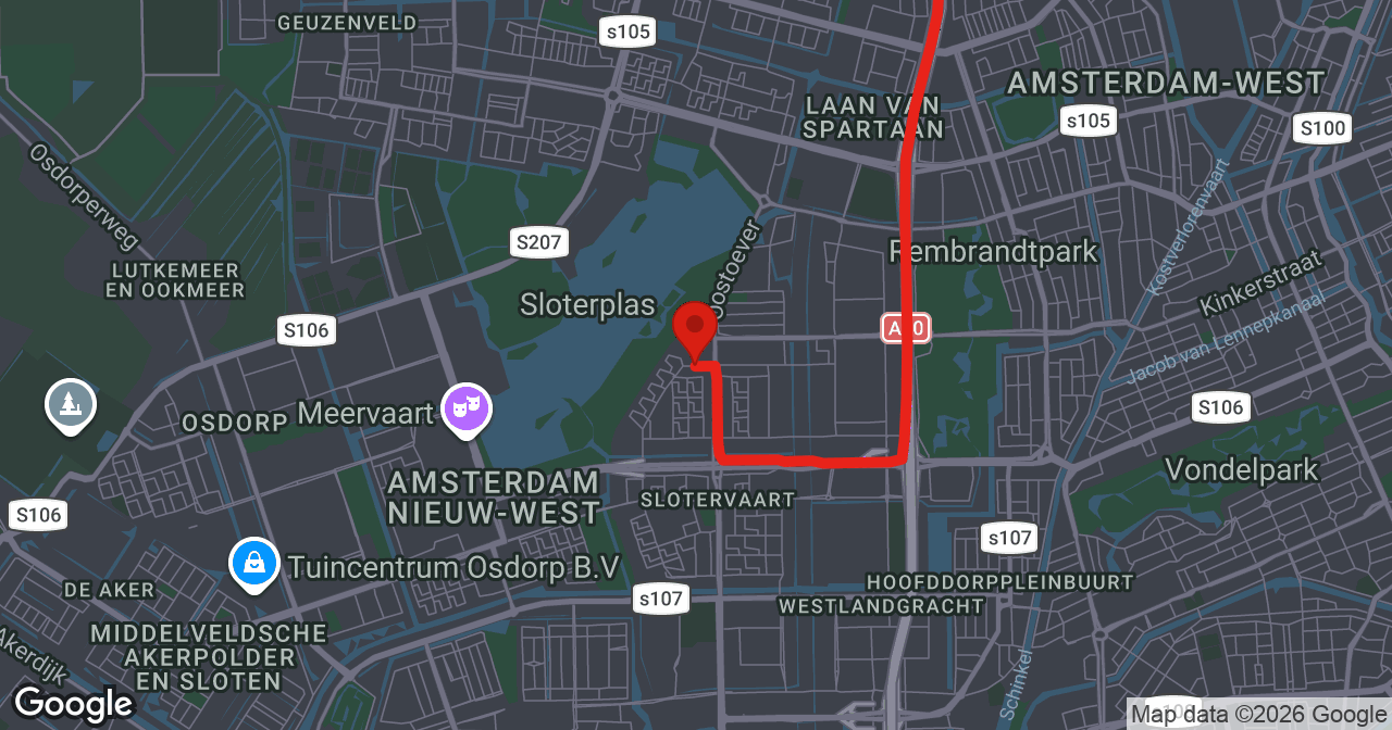 Kaart van de meldlocatie