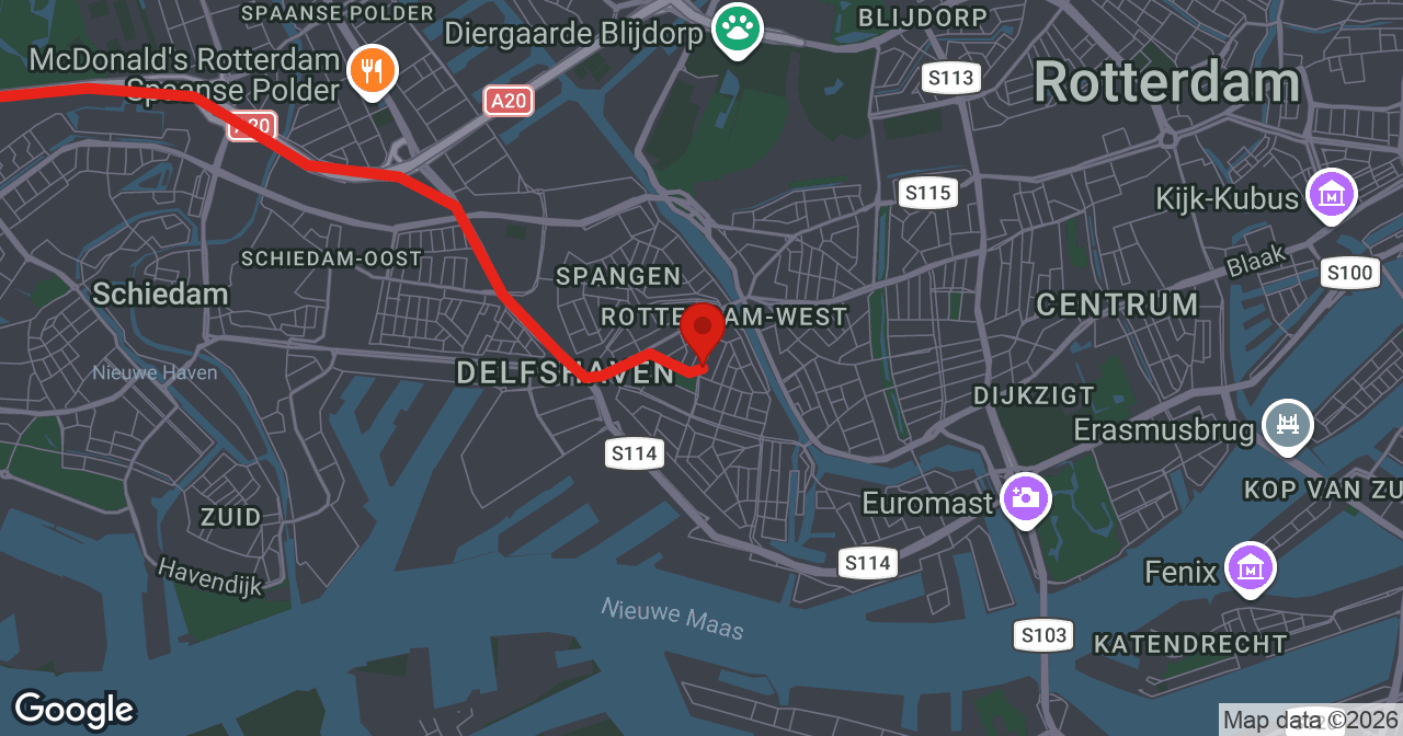 Kaart van de meldlocatie