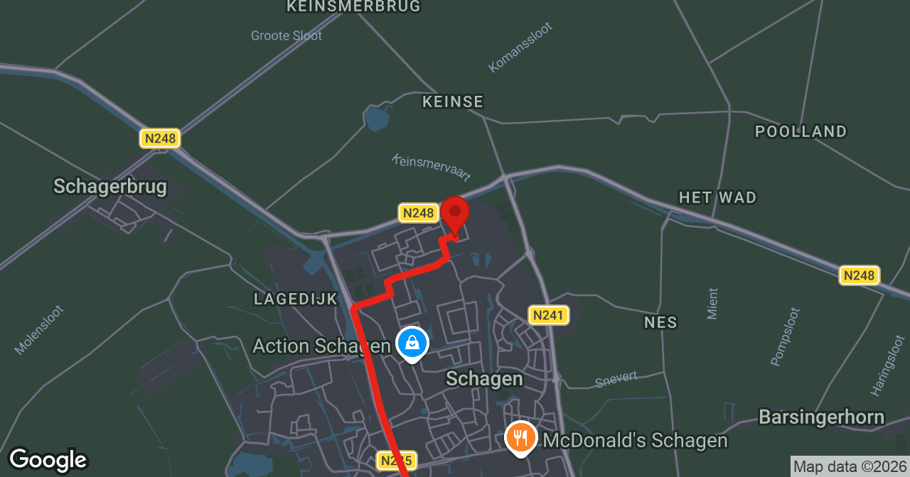 Kaart van de meldlocatie