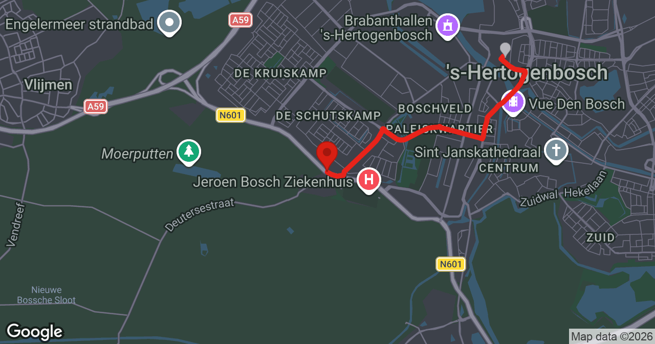 Kaart van de meldlocatie