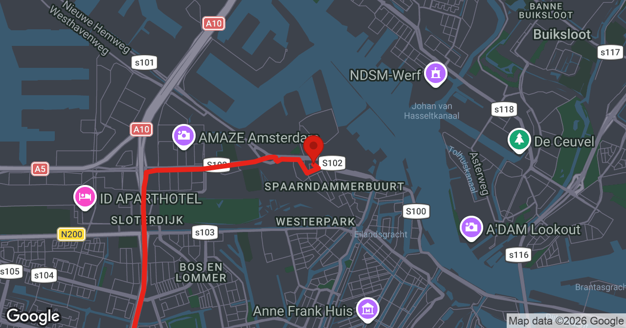 Kaart van de meldlocatie