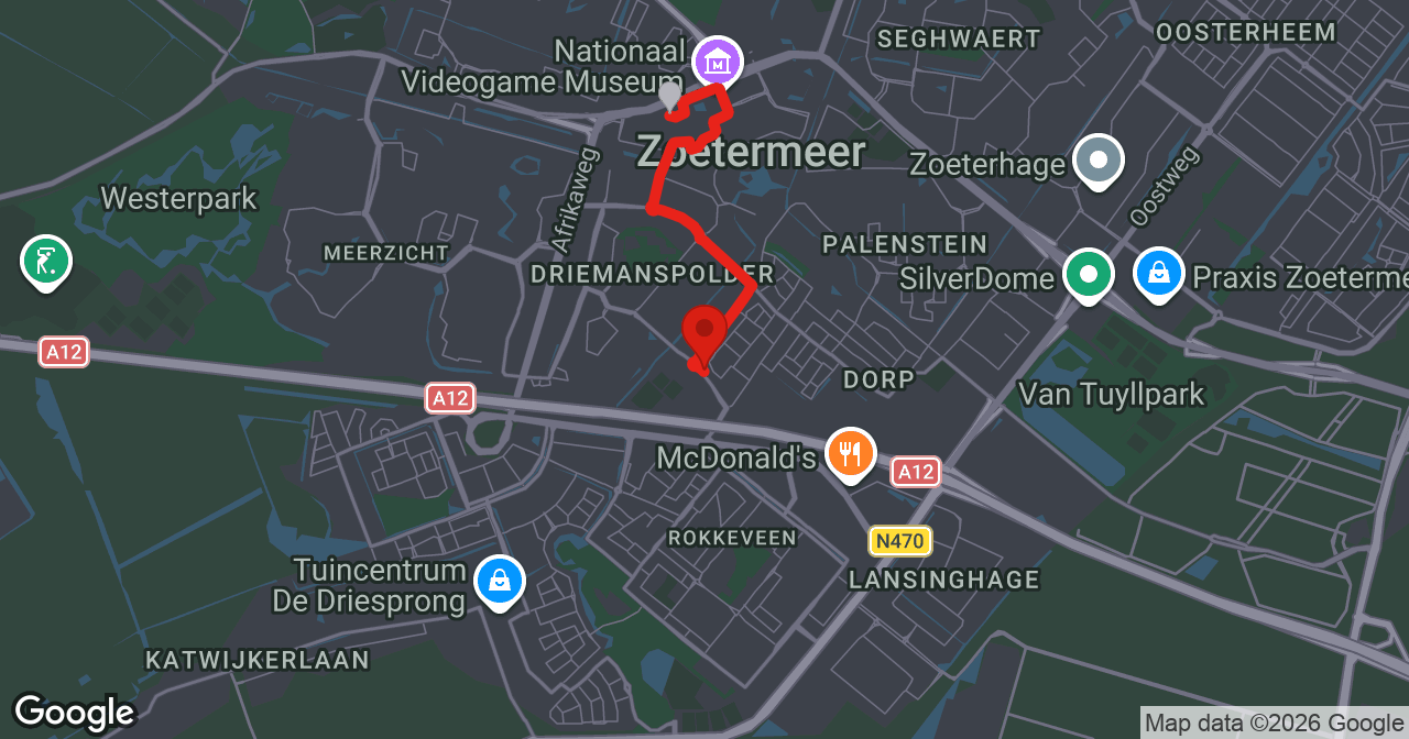 Kaart van de meldlocatie