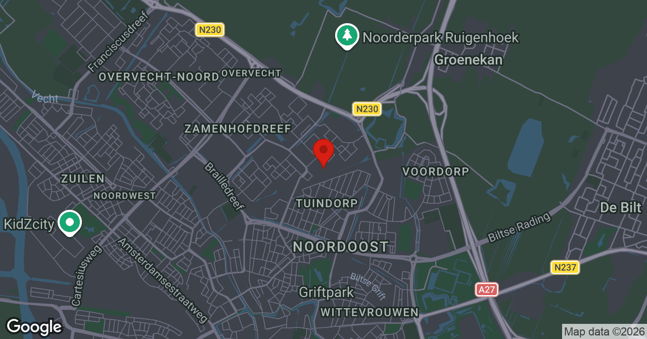 Kaart van de meldlocatie