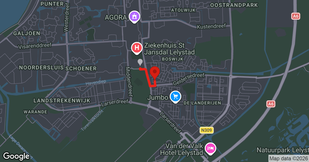 Kaart van de meldlocatie