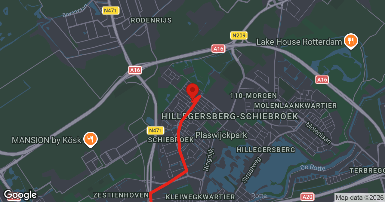 Kaart van de meldlocatie