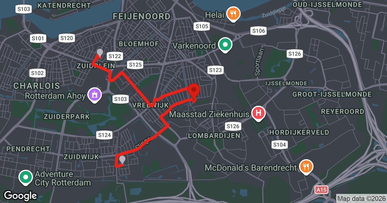 Kaart van de meldlocatie
