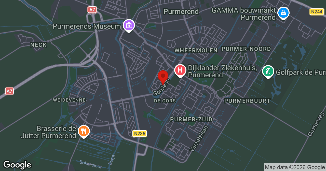 Kaart van de meldlocatie