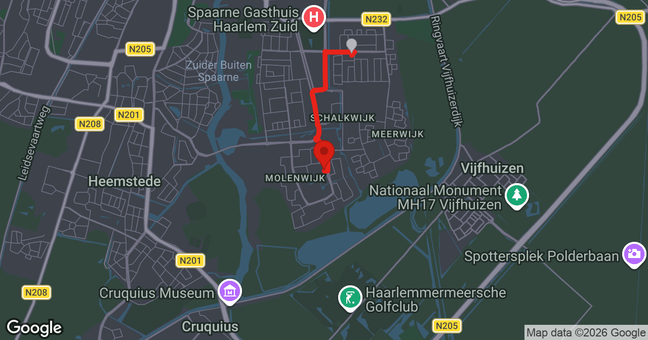 Kaart van de meldlocatie