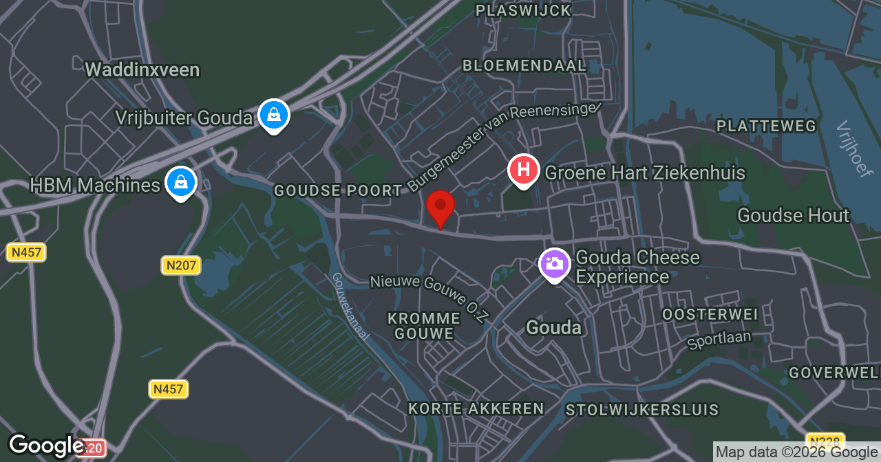 Kaart van de meldlocatie