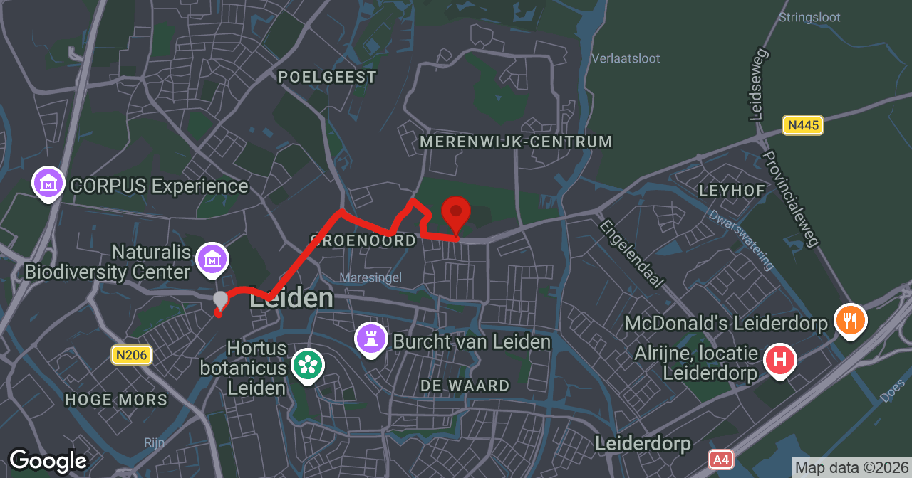 Kaart van de meldlocatie