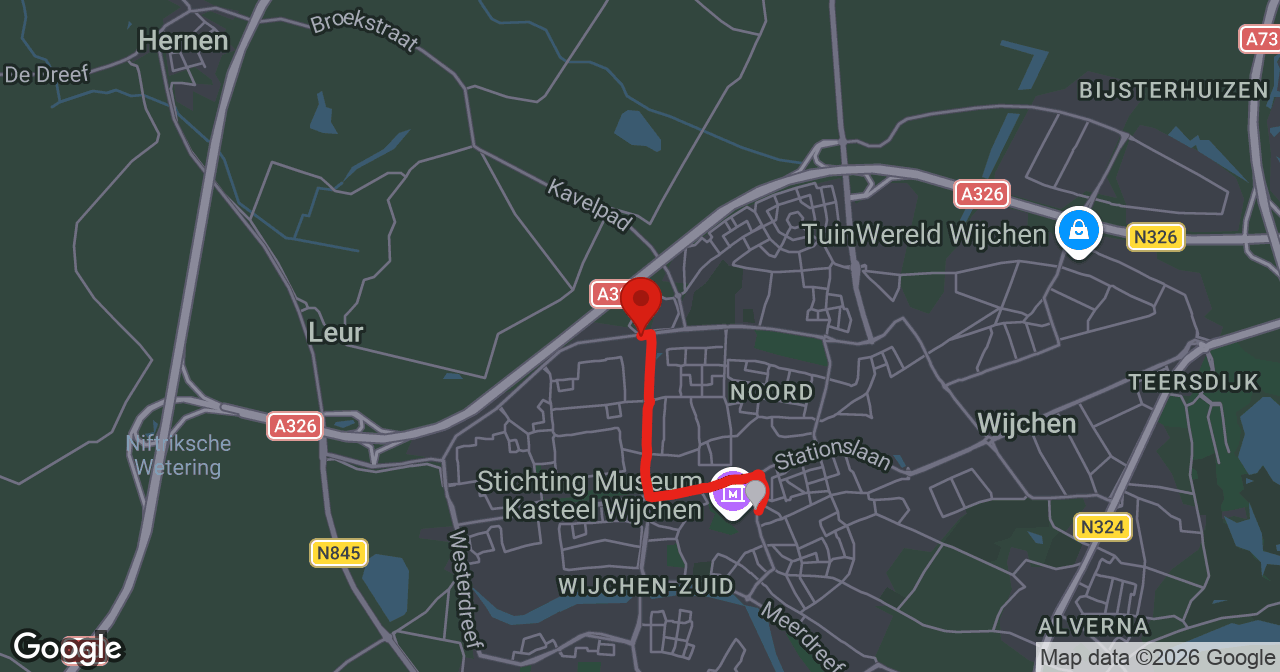 Kaart van de meldlocatie