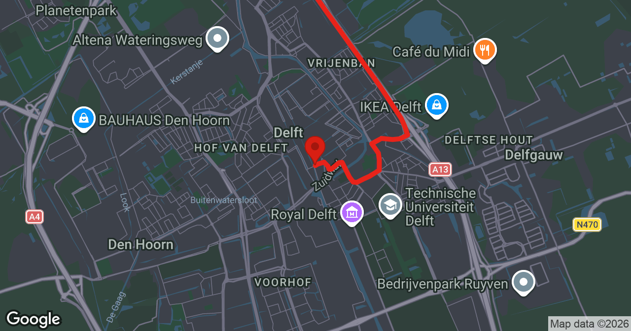 Kaart van de meldlocatie